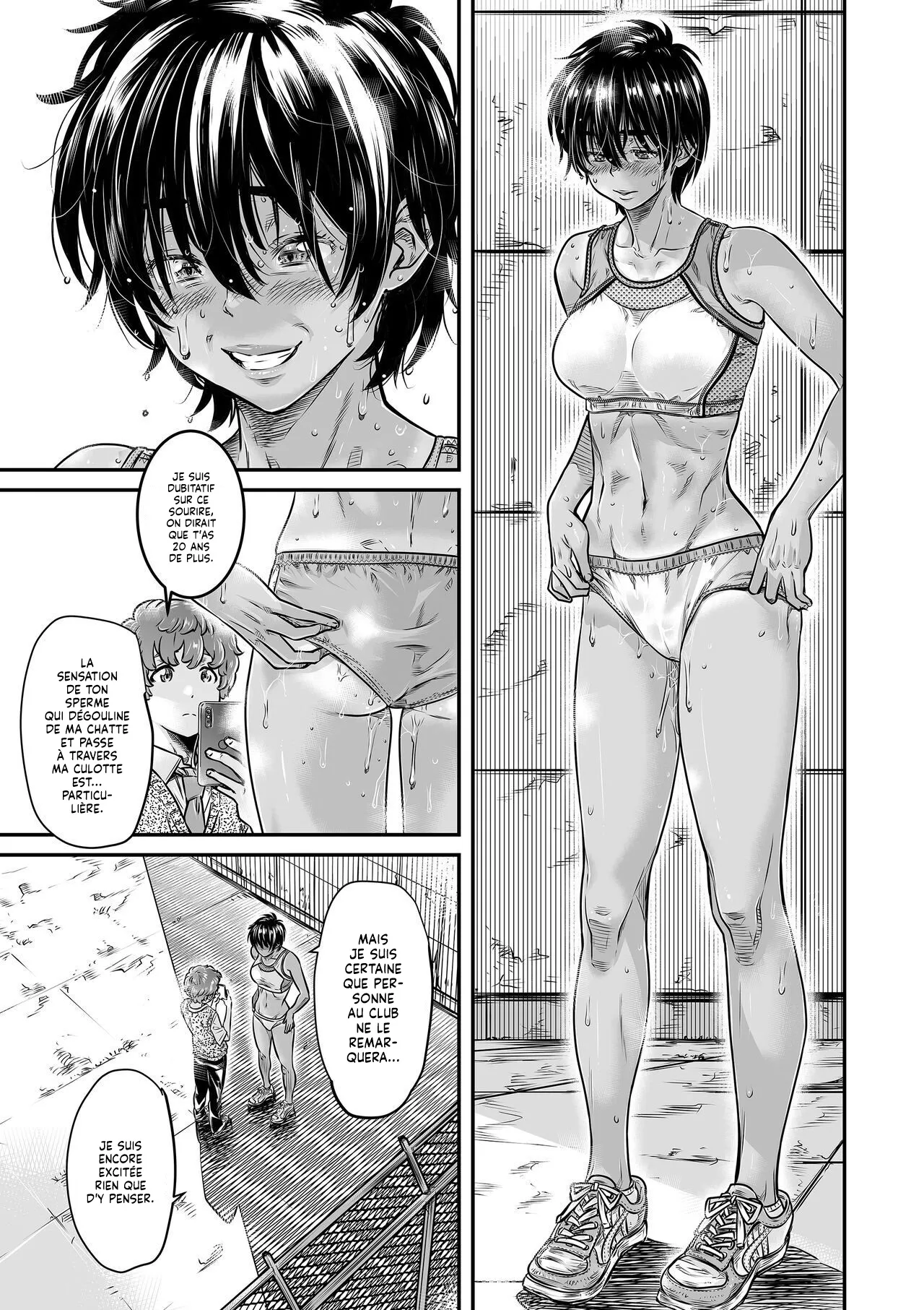Shinchou 175cm no Rikujou Joshi wa Kouhai Danshi no Seishi o Chitsu ni Tameta mama Hashiritai  Une fille d1m75 qui fait de lAthletisme veut courir avec le Sperme de son petit copain en elle numero d'image 30