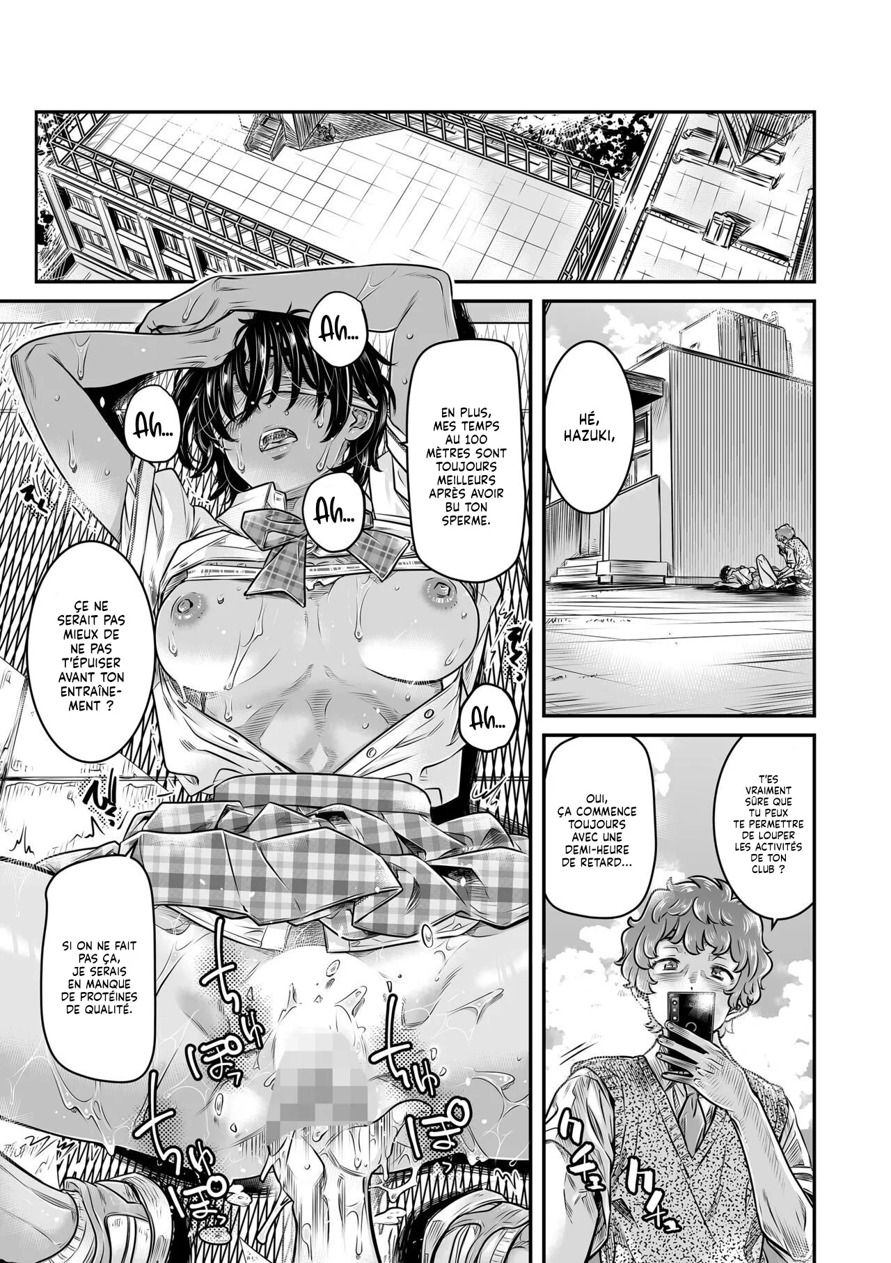 Shinchou 175cm no Rikujou Joshi wa Kouhai Danshi no Seishi o Chitsu ni Tameta mama Hashiritai  Une fille d1m75 qui fait de lAthletisme veut courir avec le Sperme de son petit copain en elle numero d'image 3
