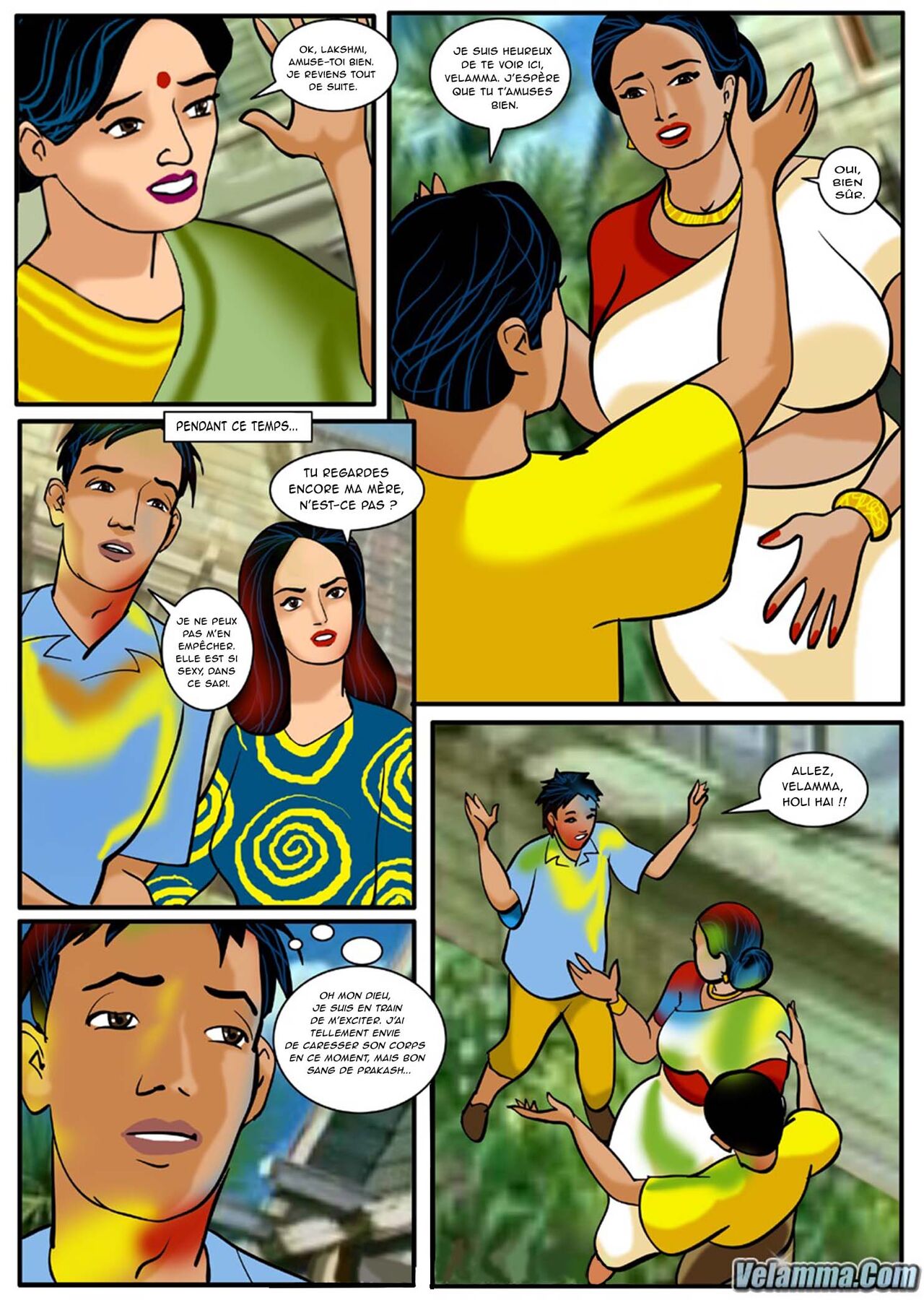 Velamma - 008 - Holi - Le festival de la couleur et... numero d'image 4