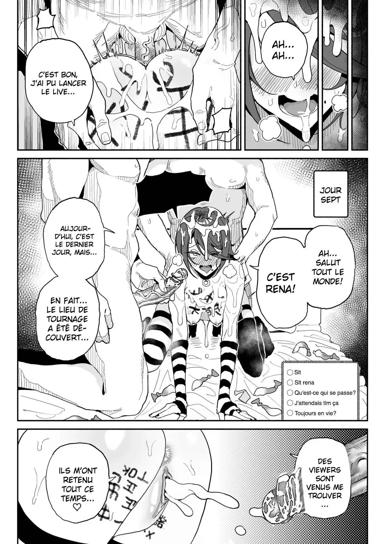 Chin Kagi Kei Haishinsha Isshuukan Chinkasu Zamen Seikatsu  une streameuse obsedee par les bites a passe une semaine a manger du sperme et du smegma. numero d'image 25