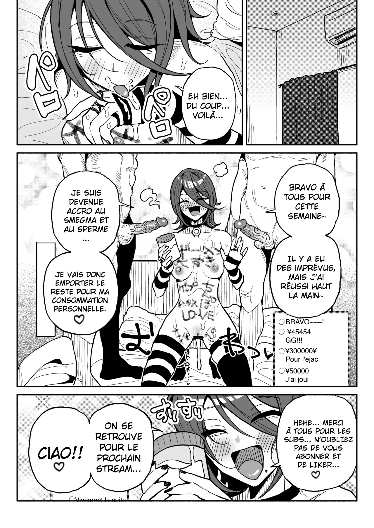 Chin Kagi Kei Haishinsha Isshuukan Chinkasu Zamen Seikatsu  une streameuse obsedee par les bites a passe une semaine a manger du sperme et du smegma. numero d'image 32