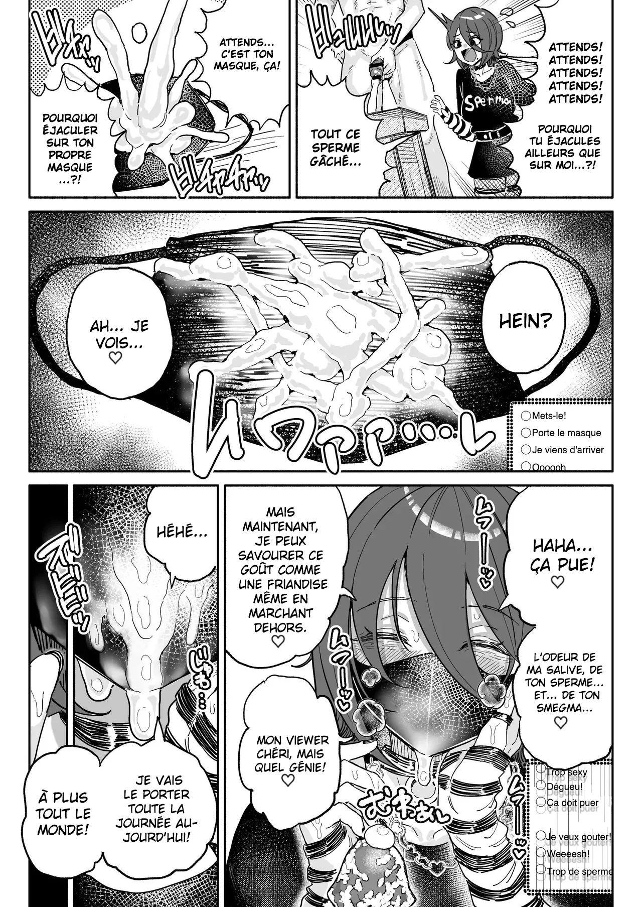 Chin Kagi Kei Haishinsha Isshuukan Chinkasu Zamen Seikatsu  une streameuse obsedee par les bites a passe une semaine a manger du sperme et du smegma. numero d'image 8