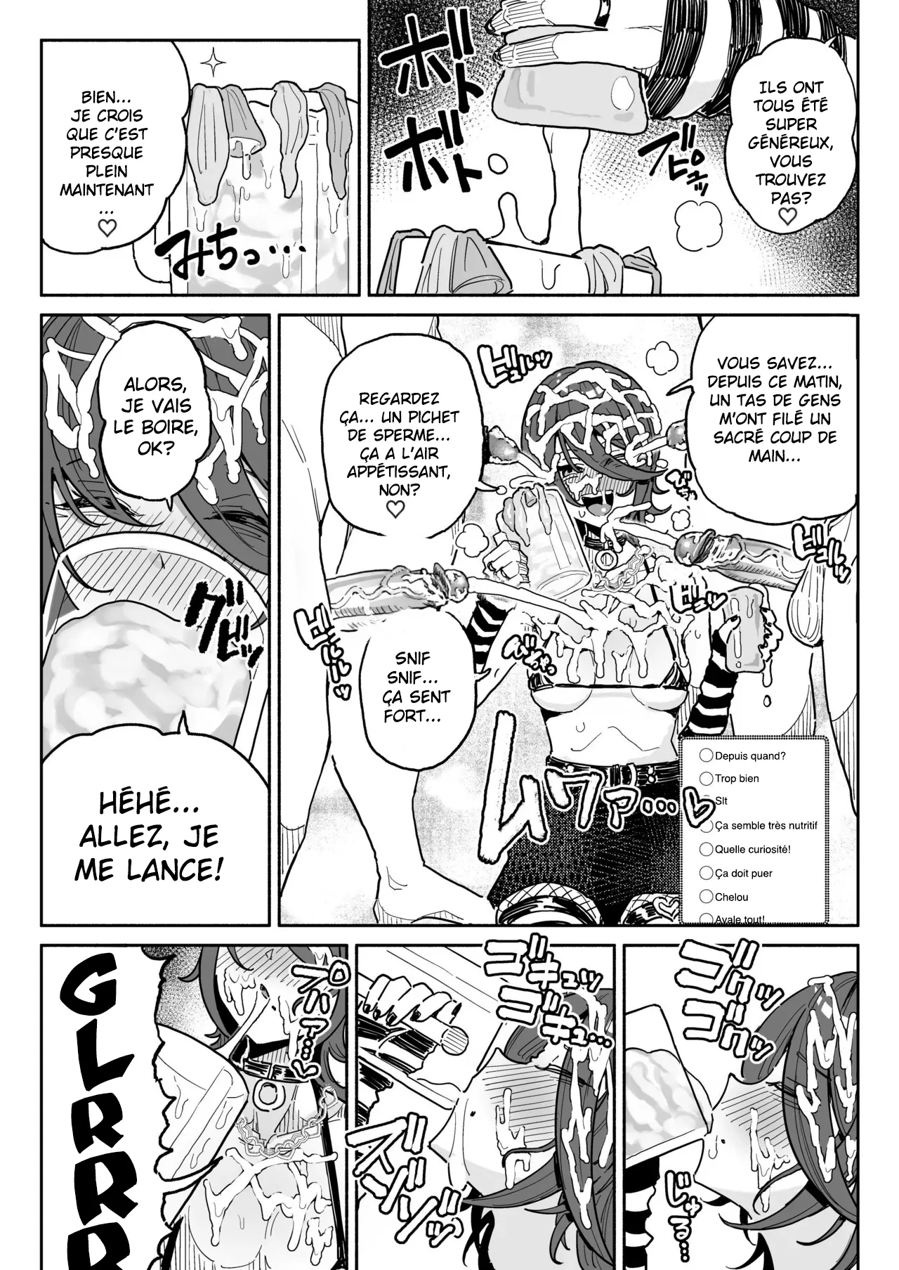 Chin Kagi Kei Haishinsha Isshuukan Chinkasu Zamen Seikatsu  une streameuse obsedee par les bites a passe une semaine a manger du sperme et du smegma. numero d'image 15