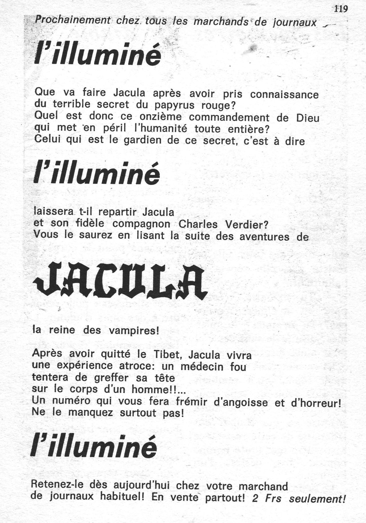 Jacula T027 - LAbominable Homme des Neiges numero d'image 116