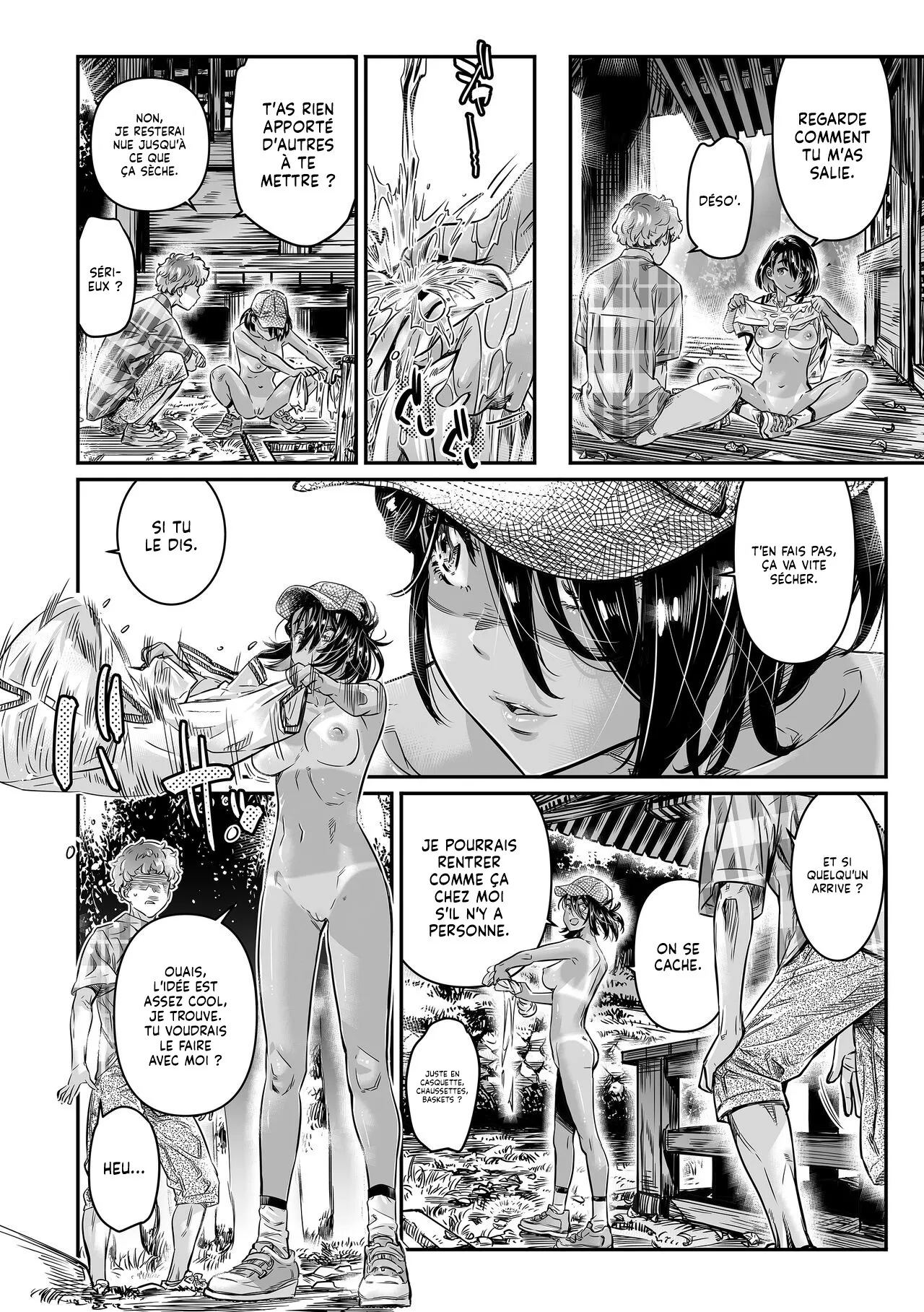 Hiyake no Bitch Shoujo wa, Doutei no Senpai o Yagai Sex ni Sasou  Une Fille Bronzee invite un gars a faire lAmour en pleine air numero d'image 29