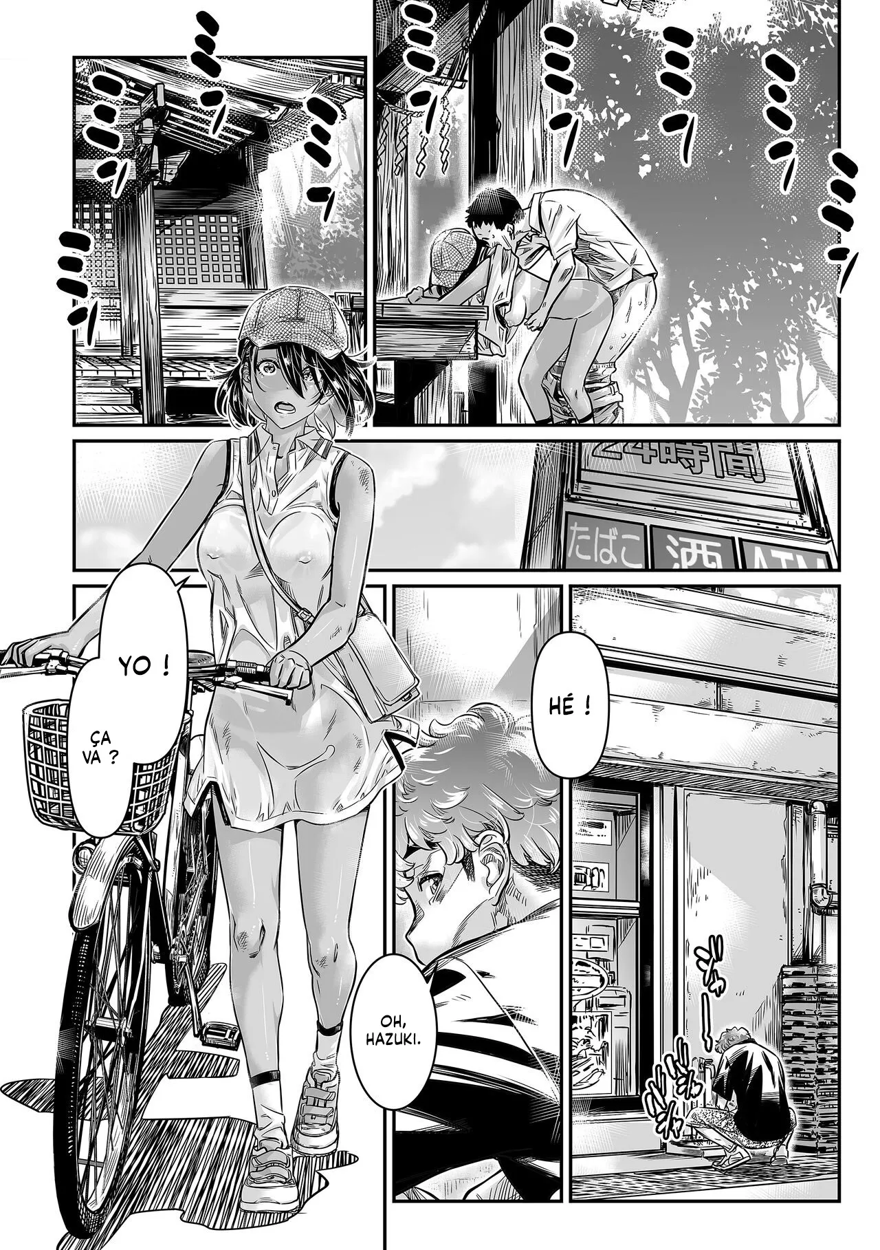 Hiyake no Bitch Shoujo wa, Doutei no Senpai o Yagai Sex ni Sasou  Une Fille Bronzee invite un gars a faire lAmour en pleine air numero d'image 5