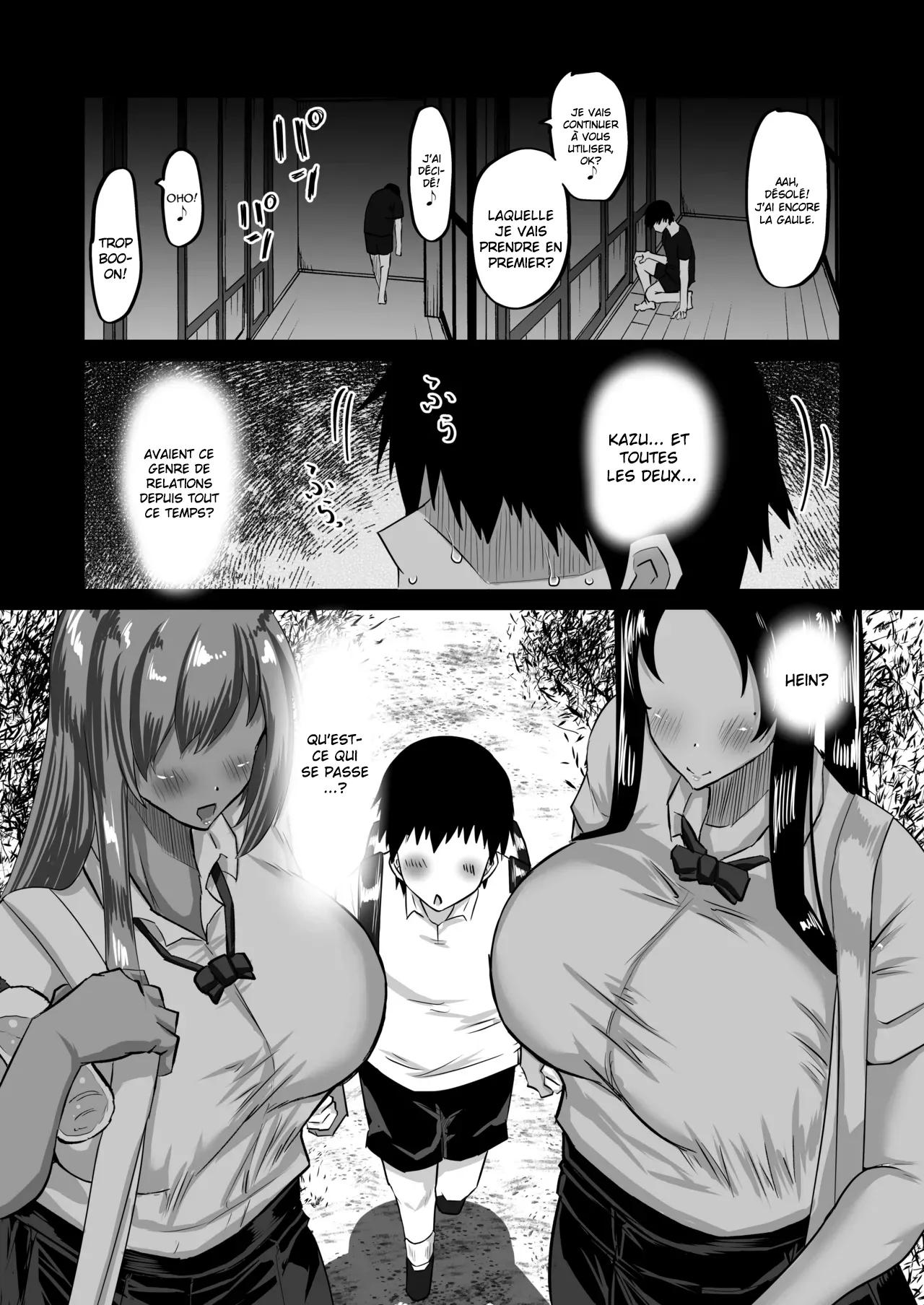 Jimoto no Oneesan-tachi ni, Dekachin Baka no Tomodachi ga Tanetsuke Koubi Shimakutteta  Mon idiot de pote a lenorme bite passe son temps a baiser mes grandes s?urs dans mon village natal numero d'image 32