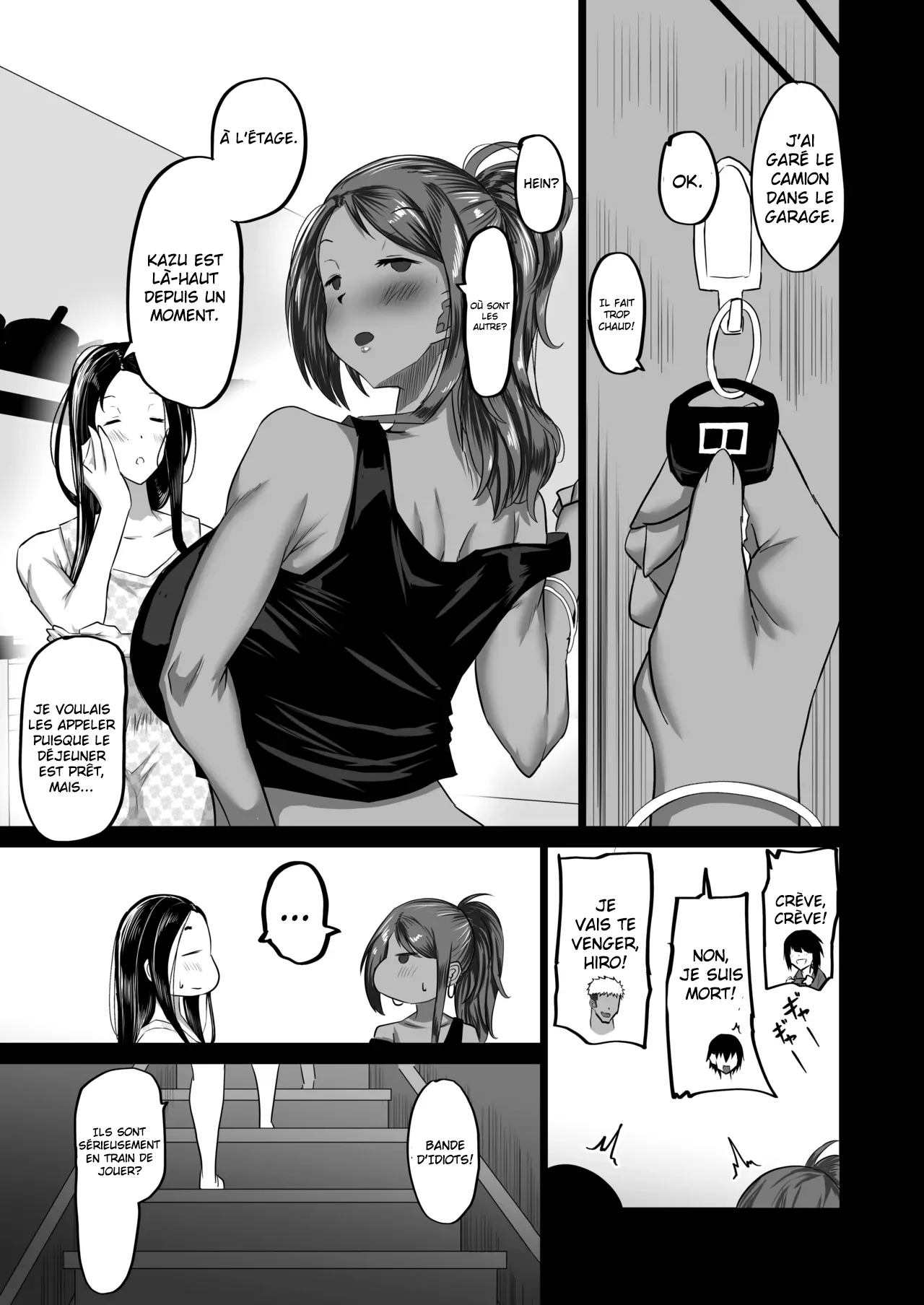 Jimoto no Oneesan-tachi ni, Dekachin Baka no Tomodachi ga Tanetsuke Koubi Shimakutteta  Mon idiot de pote a lenorme bite passe son temps a baiser mes grandes s?urs dans mon village natal numero d'image 7