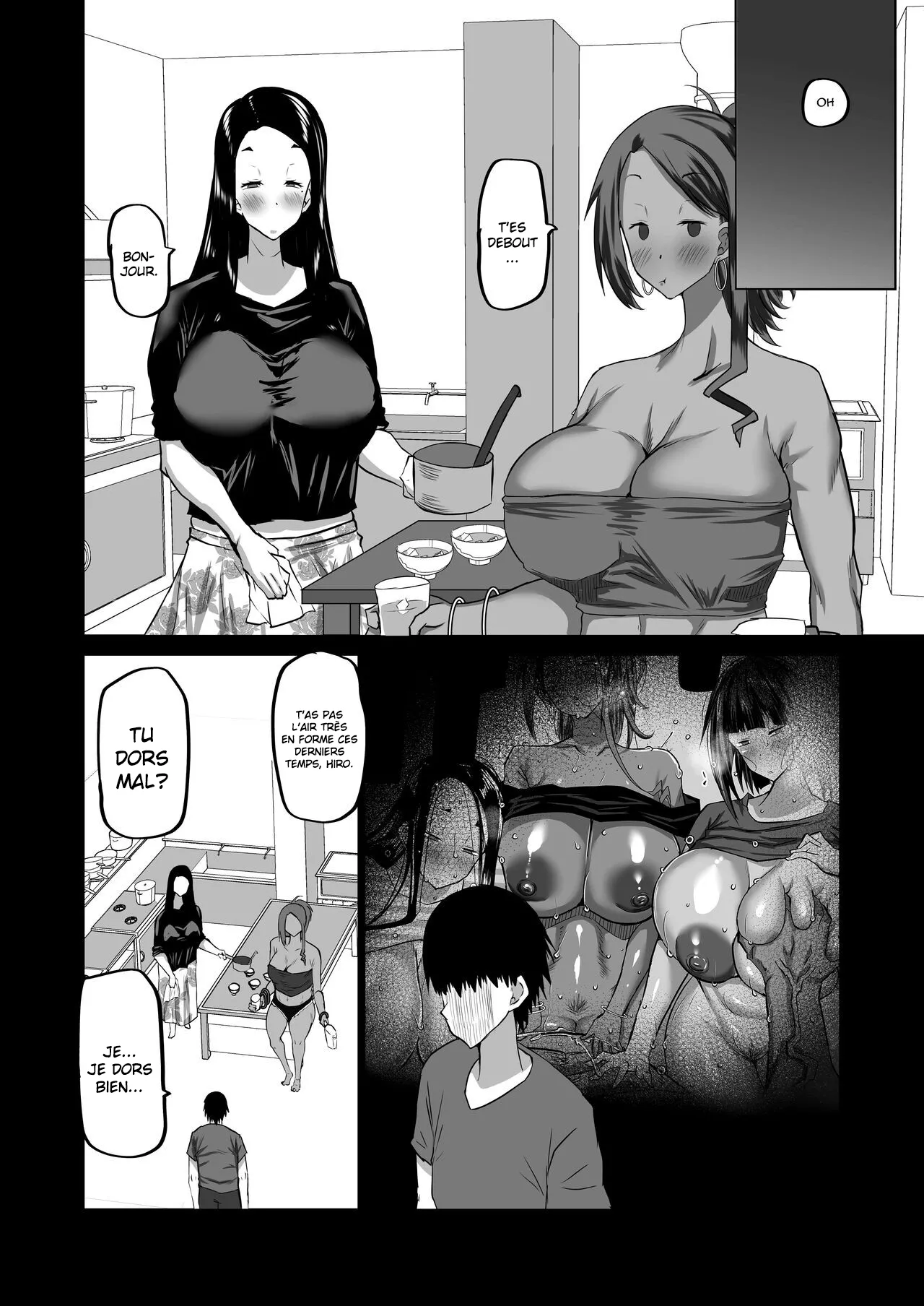 Jimoto no Oneesan-tachi ni, Dekachin Baka no Tomodachi ga Tanetsuke Koubi Shimakutteta  Mon idiot de pote a lenorme bite passe son temps a baiser mes grandes s?urs dans mon village natal numero d'image 127
