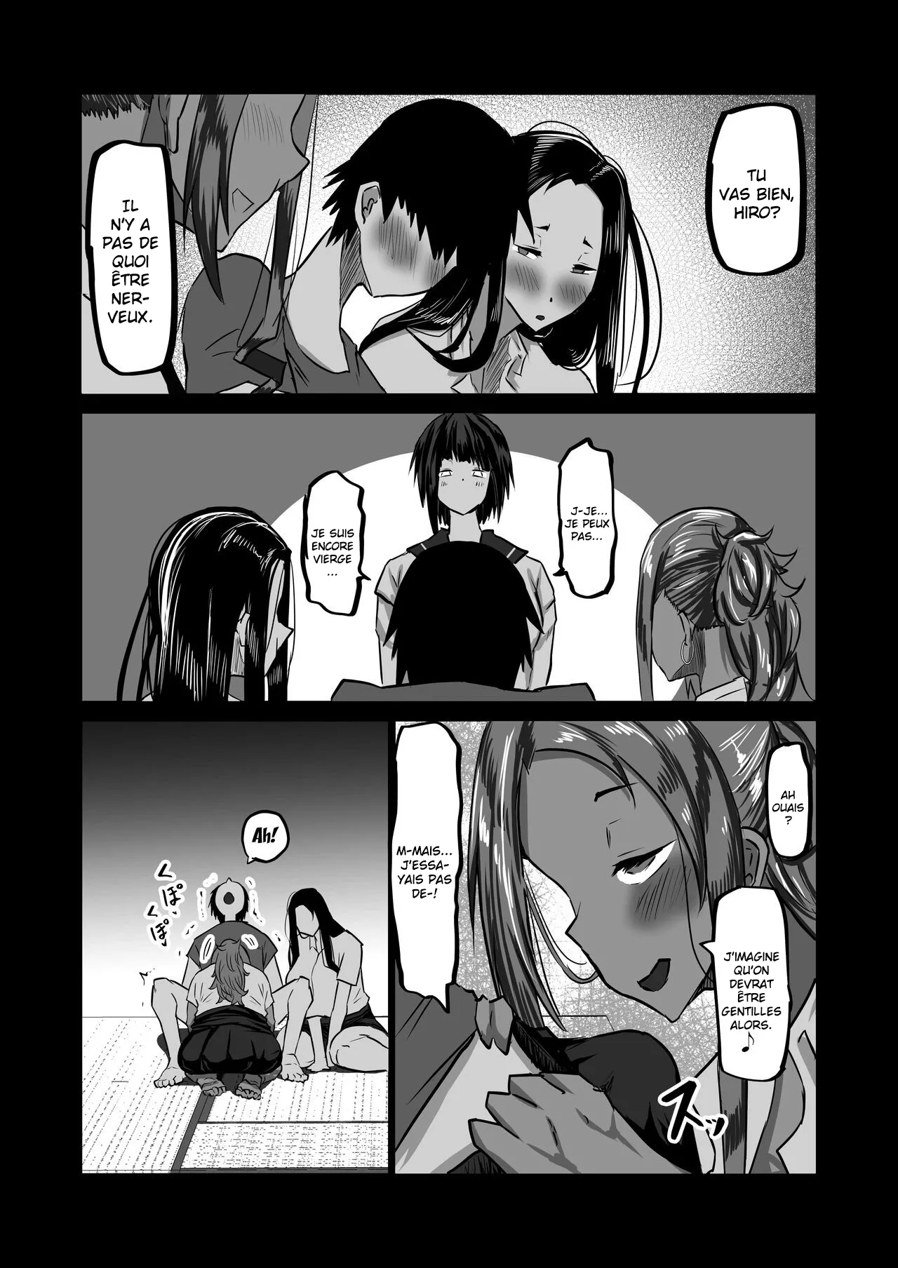 Jimoto no Oneesan-tachi ni, Dekachin Baka no Tomodachi ga Tanetsuke Koubi Shimakutteta  Mon idiot de pote a lenorme bite passe son temps a baiser mes grandes s?urs dans mon village natal numero d'image 133
