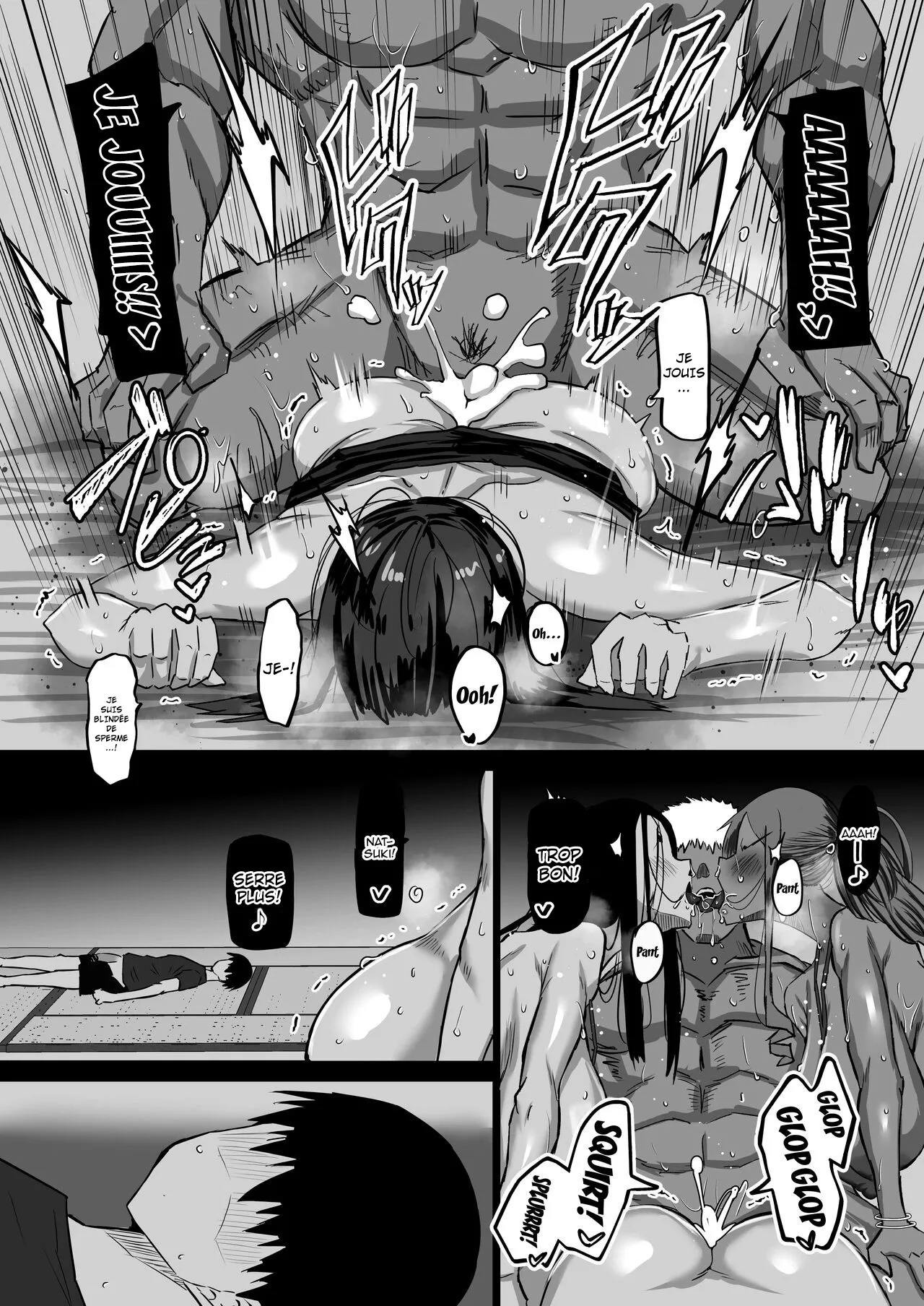 Jimoto no Oneesan-tachi ni, Dekachin Baka no Tomodachi ga Tanetsuke Koubi Shimakutteta  Mon idiot de pote a lenorme bite passe son temps a baiser mes grandes s?urs dans mon village natal numero d'image 151