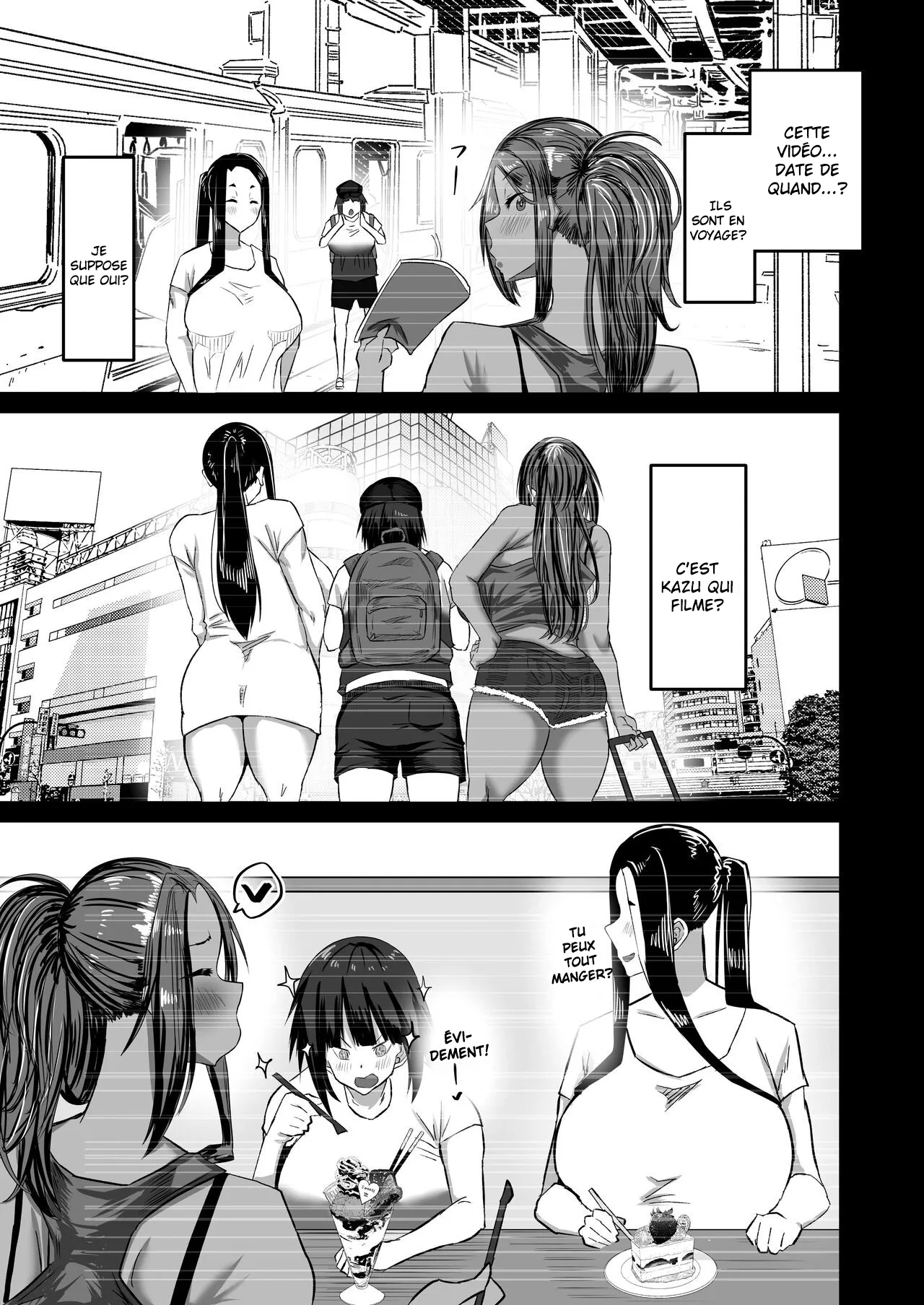 Jimoto no Oneesan-tachi ni, Dekachin Baka no Tomodachi ga Tanetsuke Koubi Shimakutteta  Mon idiot de pote a lenorme bite passe son temps a baiser mes grandes s?urs dans mon village natal numero d'image 172