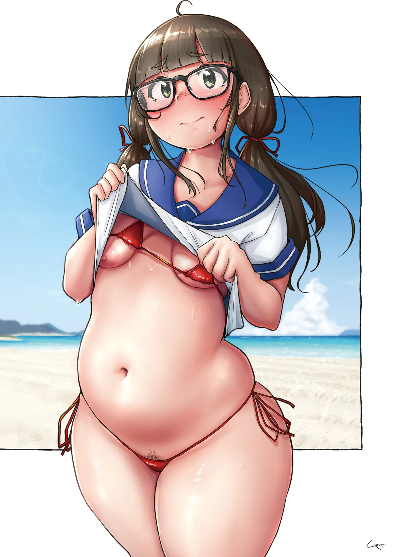 Muchi Pocha JK Fuuki Iin to Himitsu no Okujou  Le Secret de la Fille Potelee du Conseil des Eleves sur le Toit numero d'image 27