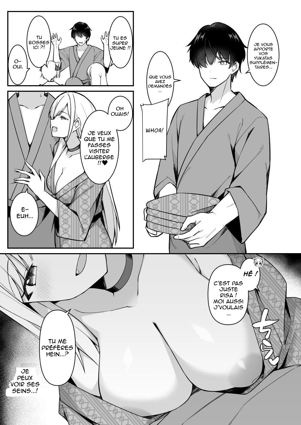 Shuugaku Ryokou de Onsen Ryokan ni Kita Gal, Nakai no Dekachinpo de Wakarase Zecchou  En voyage scolaire a lauberge, des amies rencontrent un puceau a gros bite numero d'image 6