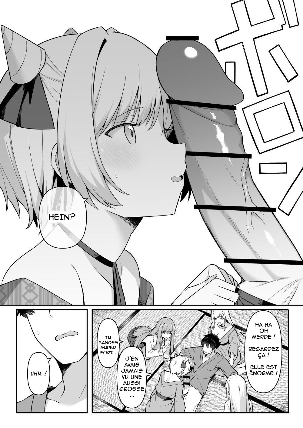 Shuugaku Ryokou de Onsen Ryokan ni Kita Gal, Nakai no Dekachinpo de Wakarase Zecchou  En voyage scolaire a lauberge, des amies rencontrent un puceau a gros bite numero d'image 9